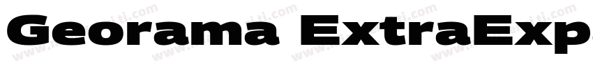 Georama ExtraExpanded SemiBold字体转换